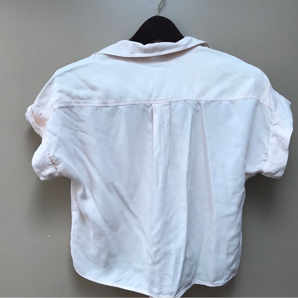 Bella Dahl  Women's Cap Sleeve Tie-Up Front Shirt Button-Up Women's Top (XS) - Picture 10 of 11